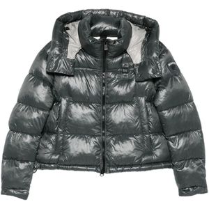 Blauer, Dames, Jassen, Grijs, Maat: M Leer,