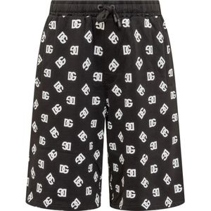 Dolce & Gabbana, Heren, Korte broeken, Zwart, Maat: S Katoen,