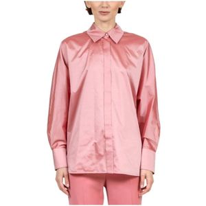 Max Mara Studio, Dames, Blouses & Shirts, Roze, Maat: L Zijde,