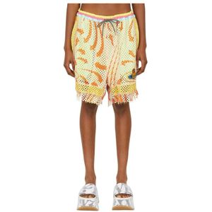 Vivienne Westwood, Dames, Korte broeken, Geel, Maat: S Zijde,