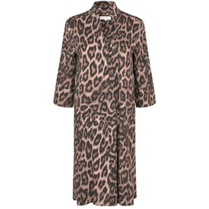 Dea Kudibal Jurk 'Kamilles'  lichtbruin / zwart