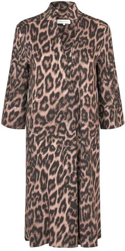 Dea Kudibal Jurk 'Kamilles'  lichtbruin / zwart