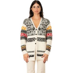 Semicouture, Dames, Truien, Veelkleurig, Maat: XS Wol,