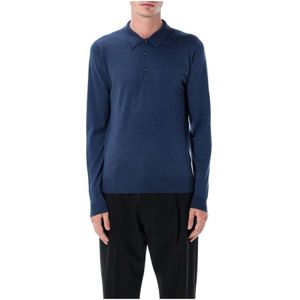John Smedley, Heren, Truien, Blauw, Maat: 2XL Wol,