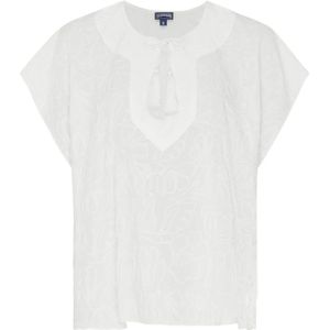 Vilebrequin, Dames, Blouses & Shirts, Wit, Maat: XS Viscose,