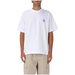 Carhartt Wip, Heren, Tops, Wit, Maat: M Katoen,