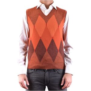 Kangra, Heren, Truien, Oranje, Maat: M Kasjmier,