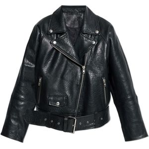 Stand Studio, Dames, Jassen, Zwart, Maat: XS Leer,