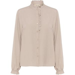 Cream, Dames, Blouses & Shirts, Beige, Maat: XS