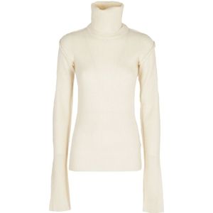 Sportmax, Dames, Truien, Wit, Maat: M