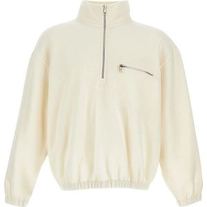 Rier, Heren, Sweatshirts & Hoodies, Wit, Maat: M Fleece,