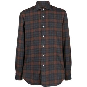 Barba, Heren, Overhemden, Grijs, Maat: 4XL Katoen,