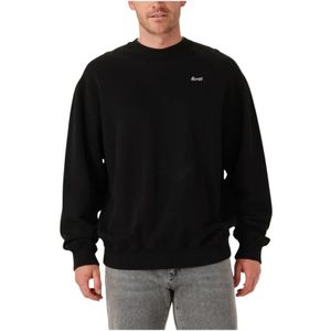 Forét, Heren, Sweatshirts & Hoodies, Zwart, Maat: S Wol,