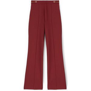 Motivi, Dames, Broeken, Rood, Maat: S Nylon,
