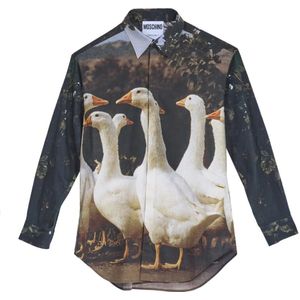 Moschino, Heren, Overhemden, Veelkleurig, Maat: M Katoen,