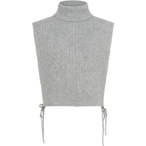 Cream - Frina - Gebreide Bodywarmer - Grijs Gemêleerd