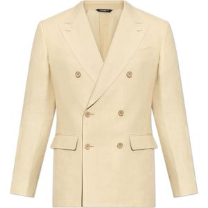 Dolce & Gabbana - Linnen Blazer - Beige - Heren