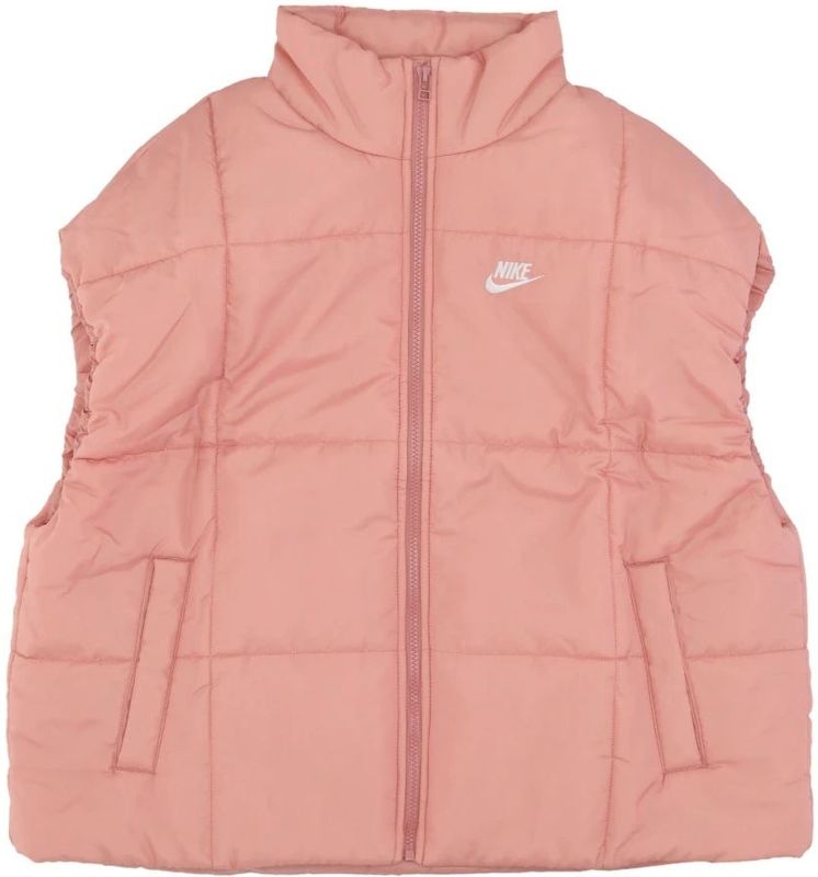 Nike - Mouwloze Donsjas - Roze - Dames - Polyester