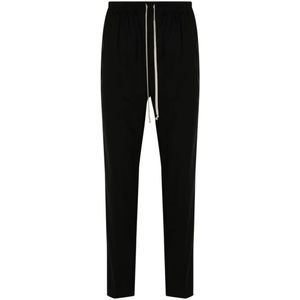 Rick Owens, Heren, Broeken, Zwart, Maat: M Wol,