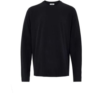 Jil Sander, Dames, Tops, Zwart, Maat: 2XL Katoen,