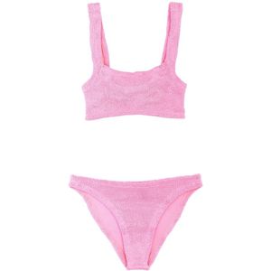 Hunza G, Dames, Badkleding, Roze, Maat: ONE Size Tweed,