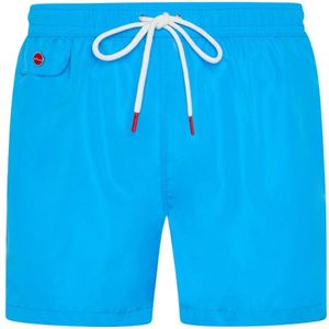 Kiton, Heren, Badkleding, Blauw, Maat: L Poliester,