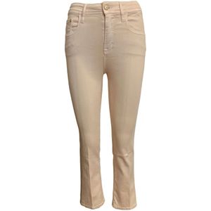 Jacob Cohën, Dames, Jeans, Beige, Maat: W24 Katoen,