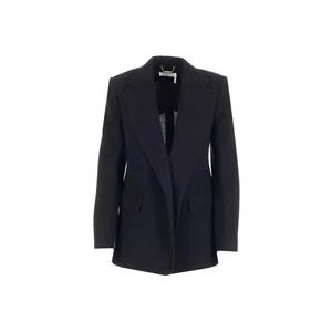 Chloé Wol en kasjmier blazer , Black , Dames , Maat: M