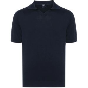 Fedeli, Heren, Tops, Blauw, Maat: L Katoen,