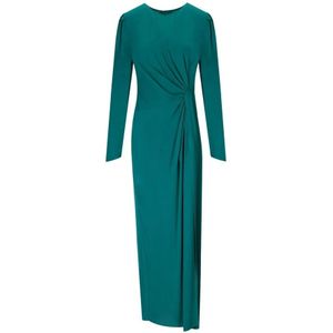 Twinset - Maxi-jurk - Groen - 100% Viscose