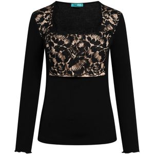 TOOche, Dames, Tops, Zwart, Maat: L Zijde,