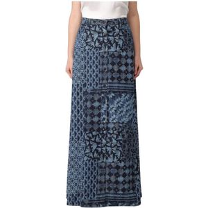 Emporio Armani, Dames, Rokken, Blauw, Maat: XS