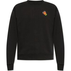 Kenzo, Heren, Sweatshirts & Hoodies, Zwart, Maat: L Katoen,