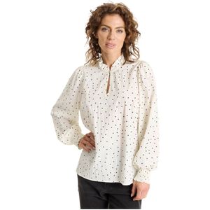 IN Front, Dames, Blouses & Shirts, Beige, Maat: 2XL