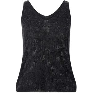 Joseph Ribkoff - Sprankelende V-hals Tanktop - Zwart - Dames