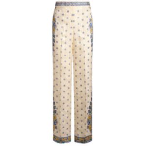 Etro, Dames, Broeken, Beige, Maat: XS Zijde,