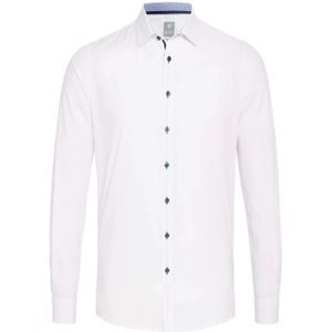 Hatico, Heren, Overhemden, Wit, Maat: XS