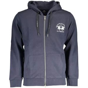 La Martina, Heren, Sweatshirts & Hoodies, Blauw, Maat: S Katoen,
