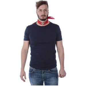 Daniele Alessandrini, Heren, Tops, Blauw, Maat: 2XL Katoen,