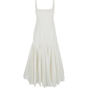 Jacquemus, Dames, Jurken, Wit, Maat: XS Katoen,