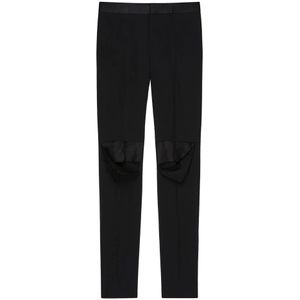 Givenchy, Heren, Broeken, Zwart, Maat: XL Leer,