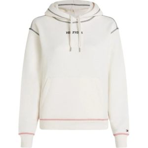 Tommy Hilfiger, Dames, Sweatshirts & Hoodies, Wit, Maat: M Katoen,