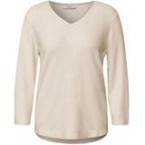 CECIL - V-hals - Gebreide Trui - Beige Melange