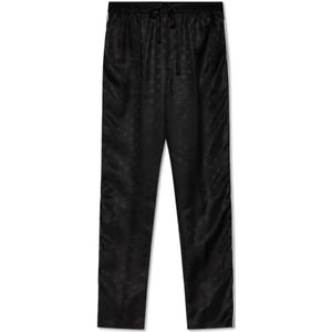 Dolce & Gabbana, Heren, Broeken, Zwart, Maat: S Zijde,