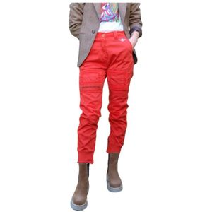 Aeronautica Militare, Dames, Broeken, Rood, Maat: XS Katoen,