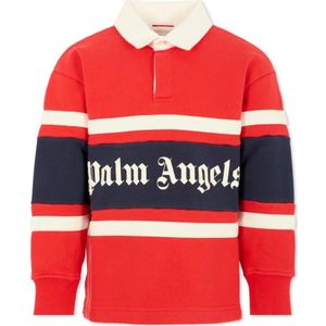 Palm Angels, unisex, Tops, Rood, Maat: 164 CM Katoen,