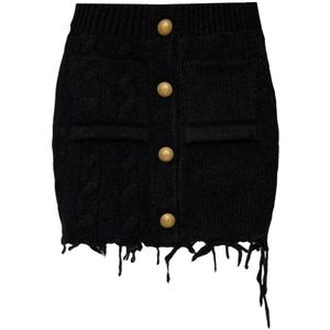 Vetements, Dames, Rokken, Zwart, Maat: S Wol,