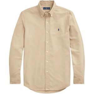 Polo Ralph Lauren, Heren, Overhemden, Beige, Maat: S Katoen,