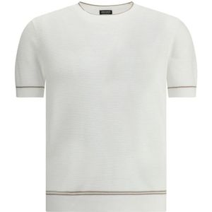 Zegna, Heren, Tops, Wit, Maat: 2XL Katoen,