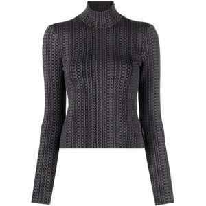 Marc Jacobs, Dames, Truien, Zwart, Maat: L Wol,